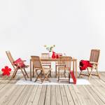 Set mobili da giardino Teak Line Agia Marrone - Legno massello - 59 x 107 x 63 cm