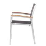 Chaise de jardin Teak Line Vari Aluminium / Tissu - Noir