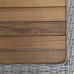 Gartentisch Almada Teak massiv / Polyrattan - Teak / Beige