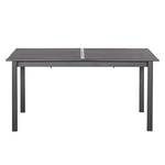 Table de jardin Elda (avec rallonges) Acier couleur gris fer