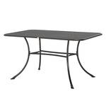 Table de jardin Elda Acier couleur gris fer