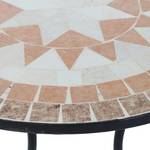 Gartentisch Finca Eisen/Keramik - Schwarz/Mosaik - Durchmesser: 60 cm