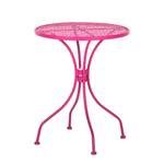 tavolino da giardino Fleury Metallo rosa