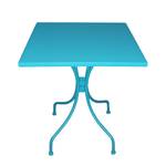 Table de jardin Jovy Métal turquoise