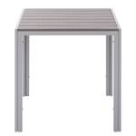 Tuintafel Kudo II polywood/aluminium - grijs/platinagrijs