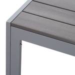 Table de jardin Kudo III Polywood / Aluminium - Gris / Gris platine - 200 x 100 cm