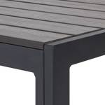 Tuintafel Monteo I polywood/aluminium - antracietkleurig - zwart