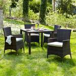 Gartenstuhl Paradise Lounge I (2er-Set) Polyrattan Braun meliert