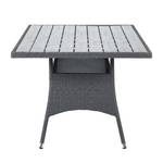 Table de jardin Paradise Lounge II Polyrotin gris