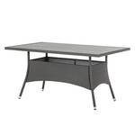 Table de jardin Paradise Lounge III Polyrotin gris