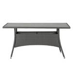 Table de jardin Paradise Lounge III Polyrotin gris