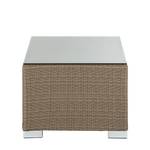 Gartentisch Rattanesco Puca Polyrattan/Glas Braun/Klar Gartentisch