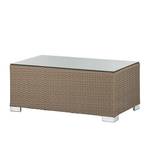 Gartentisch Rattanesco Puca Polyrattan/Glas