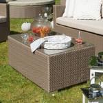 Gartentisch Rattanesco Puca Polyrattan/Glas