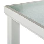 Gartentisch Sonny S Aluminium Weiß/Glas