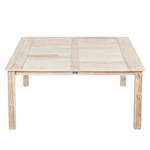 Gartentisch Strandgut VII Teakholz massiv - White Wash