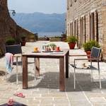 Table de jardin en teck Line Kiato 120 cm de profondeur, teck