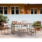 Table de jardin Teakline Premium II Teck / Acier inoxydable