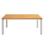 Table de jardin Toronto Teck massif / Acier inoxydable