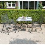 Table de jardin Elda Acier couleur gris fer