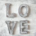 Image sous verre LOVE 30 x 30 cm