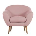 Fauteuil Villy Tissu structuré Mauve