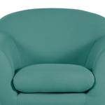 Fauteuil Villy structuurstof - Petrolblauw