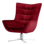 Fauteuil Chassy microvezel - Kersenrood - Zonder hocker