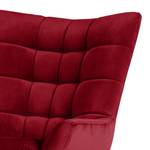 Fauteuil Chassy microvezel - Kersenrood - Zonder hocker