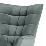 Fauteuil Chassy Microfibre Gris clair - Sans repose-pieds