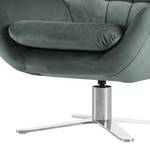 Fauteuil Chassy Microfibre Gris clair - Sans repose-pieds