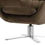 Fauteuil Chassy microvezel - Nootmuskaat - Met hocker