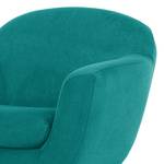 Fauteuil Channay geweven stof - Turquoise