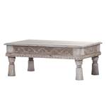 Table basse Orient I Manguier massif Blanc