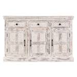 Sideboard Madhya deels massief mangohout wit