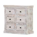 Commode Madhya I deels massief mangohout wit