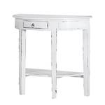 Tavolo console Old State Legno massello di mogano Bianco vintage