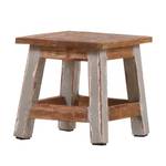 Tabouret Nolada Bois massif vieilli Gris