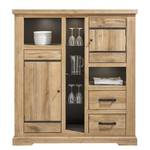 Highboard Borneo (inkl. Beleuchtung) Eiche teilmassiv