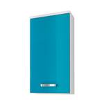 Armoire suspendue a-qua Turquoise brillant / Blanc