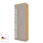 Wandkast Alavere Taupe/Bianco Eikenboom