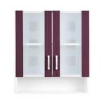 Armoire suspendue Cannes Blanc brillant / Couleur mûre