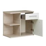 Lage kast Quickset 371 II Ida lichte pijnboomhouten look/hoogglans wit