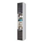 Armoire colonne Manado Imitation pin anthracite / Blanc - Imitation pin anthracite / Blanc