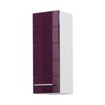 Armoire suspendue Rosary Aubergine brillant / Blanc