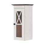 Armoire suspendue Senna I Pin massif - Blanc / Havanna