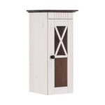 Armoire suspendue Senna I Pin massif - Blanc / Havanna