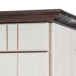 Armoire suspendue Senna I Pin massif - Blanc / Havanna