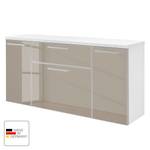 Hangende schoenenklepkast Alavere II Taupe/wit