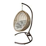 Hängesessel Eggo Polyrattan / Aluminium - Beige / Grau